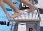 The Track Start: Which Foot Should Be Forward? - Swimming Advice