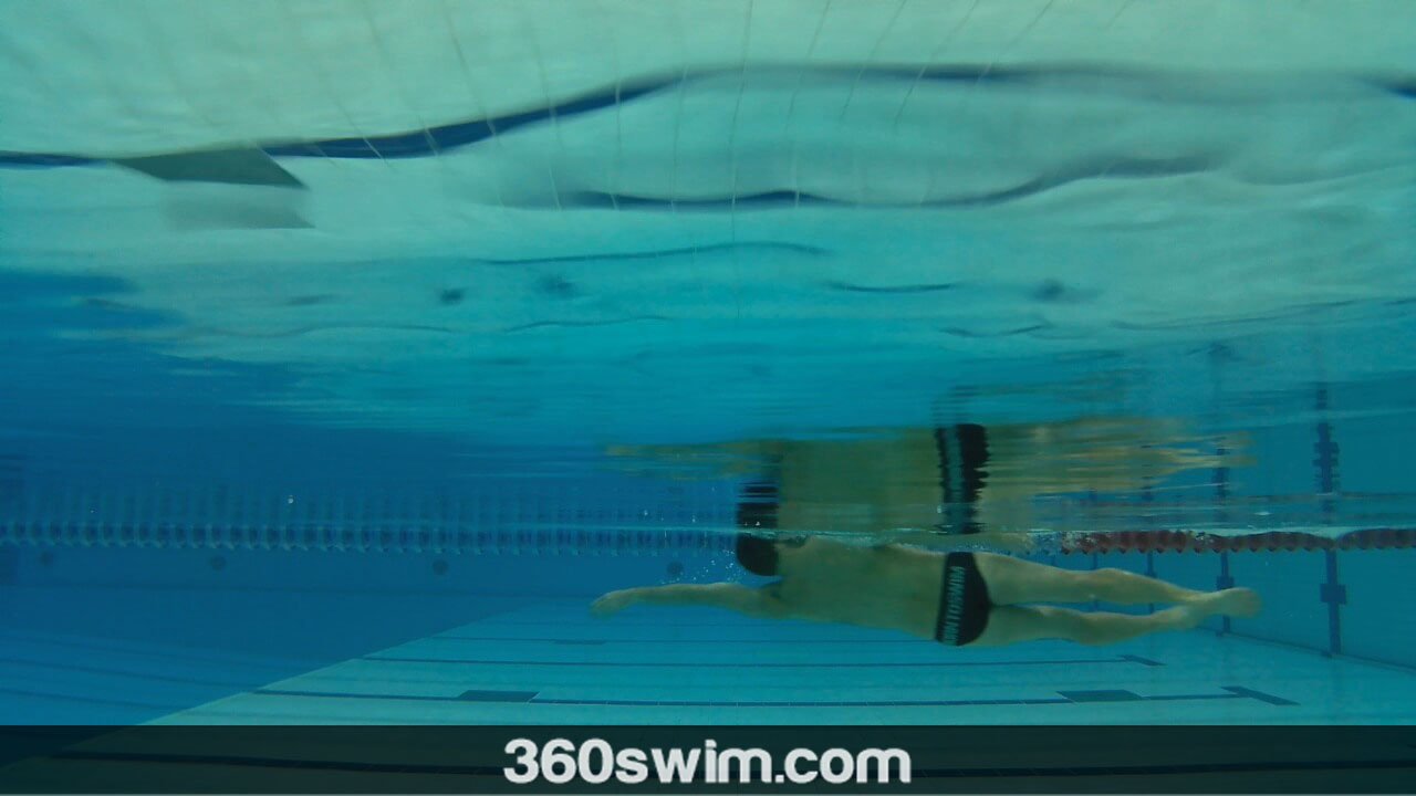 Keep your hips up during backstroke